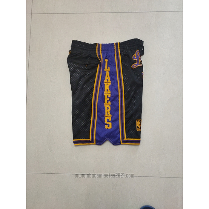 Pantalone Los Angeles Lakers Mitchell & Ness Just Don Negro